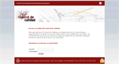 Desktop Screenshot of controlcalidad.cgate-coaat.com