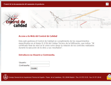 Tablet Screenshot of controlcalidad.cgate-coaat.com